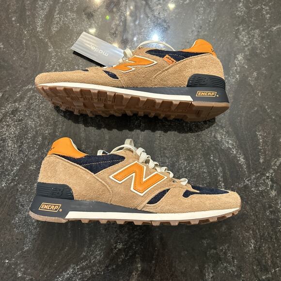 Levi's × New Balance Collaboration 1300 Orange Black M1300LV Men's Size 9.5 - Picture 12 of 16